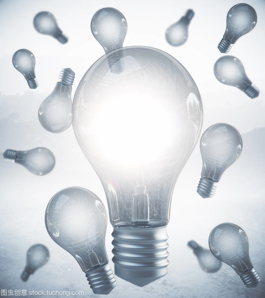 抽象的發(fā)光燈背景。照明概念。3d 渲染